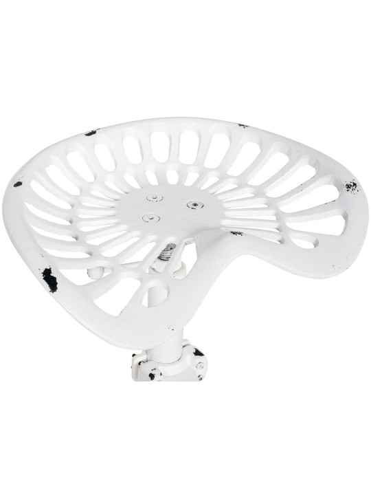 Conjunto de 2 bancos altos Butch, branco antigo Conjunto de 2 bancos altos Butch, branco antigo