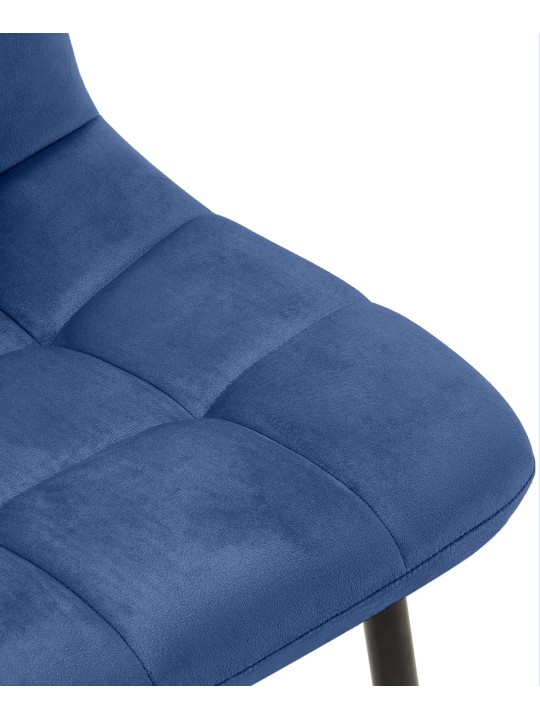 Conjunto de 4 cadeiras de jantar Antibes, azul