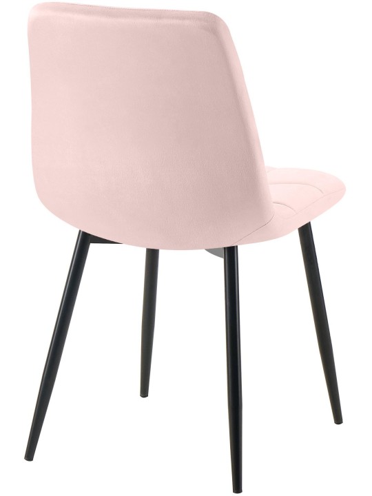Conjunto de 4 cadeiras de jantar Antibes, rosa