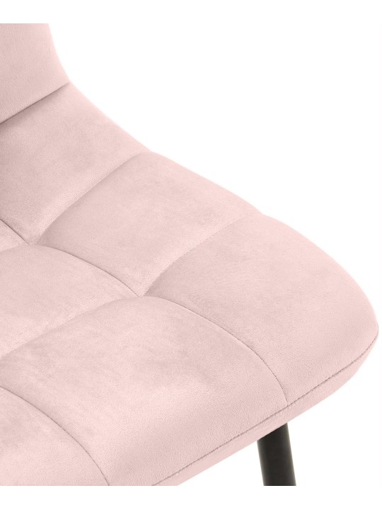 Conjunto de 4 cadeiras de jantar Antibes, rosa