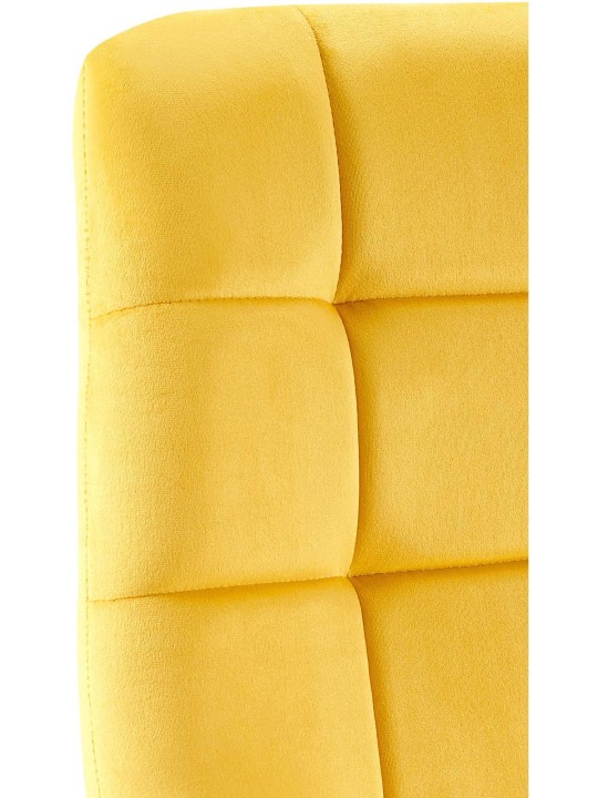 Conjunto de 4 cadeiras de jantar Antibes, amarelo