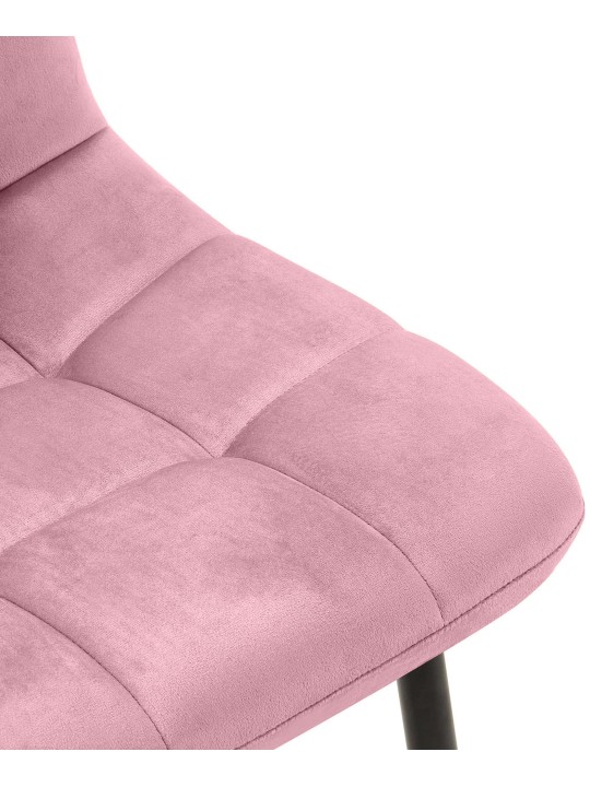 Conjunto de 4 cadeiras de jantar Antibes, rosa