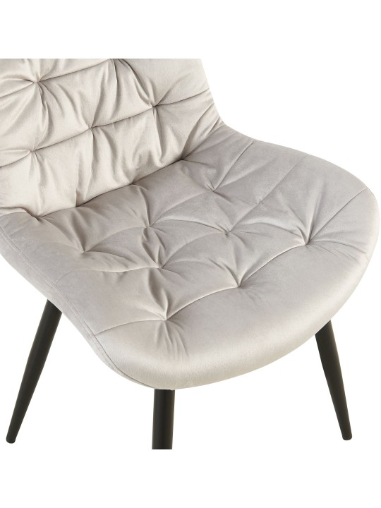 Conjunto de 2 cadeiras de jantar Rossford, cinza Conjunto de 2 cadeiras de jantar Rossford, cinza