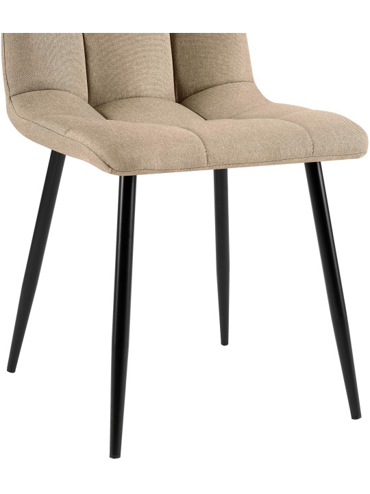 Cadeira da sala de jantar tecido Antibes, taupe