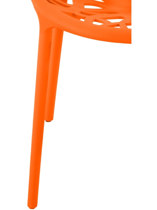 Conjunto de 4 cadeiras Hope, laranja