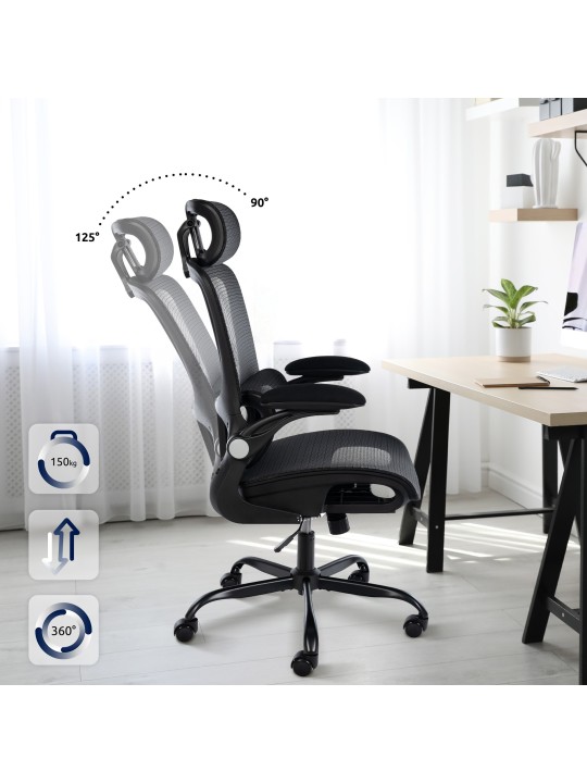 Cadeira de escritório Kaylee, preto