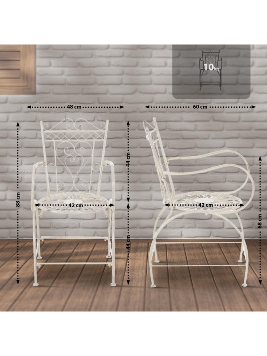 Cadeira Sheela, creme antigo