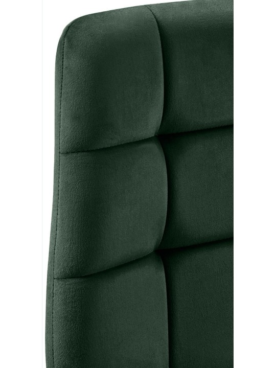 Conjunto de 2 cadeiras de jantar em veludo Tilde, verde