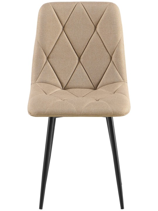 Conjunto de 2 cadeiras de jantar tecido Clairton, taupe Conjunto de 2 cadeiras de jantar tecido Clairton, taupe