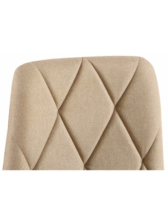 Conjunto de 2 cadeiras de jantar tecido Clairton, taupe Conjunto de 2 cadeiras de jantar tecido Clairton, taupe