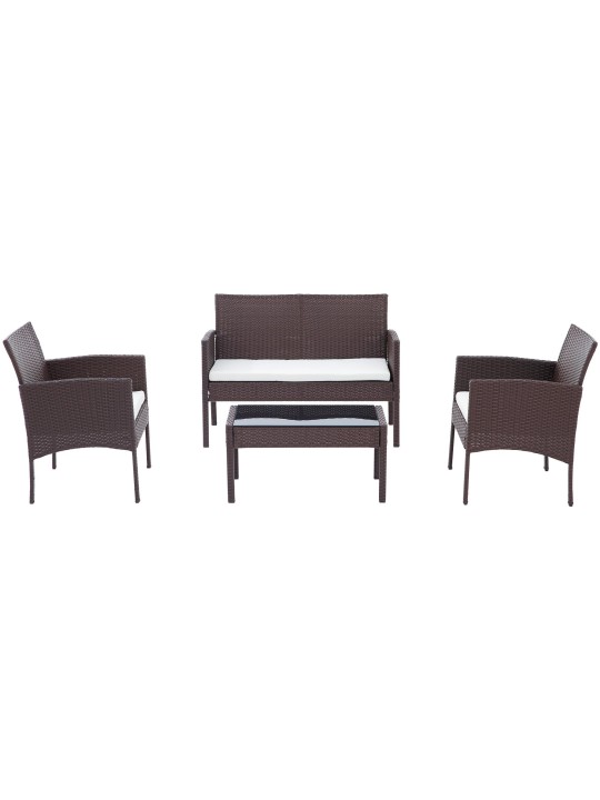 Grupo de assentos Ramunda, castanho