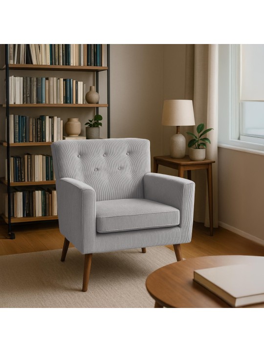 Poltrona Kioni Cordão, cinza