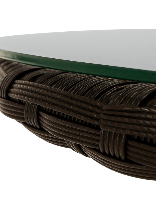 Grupo de assentos Fireda, castanho escuro