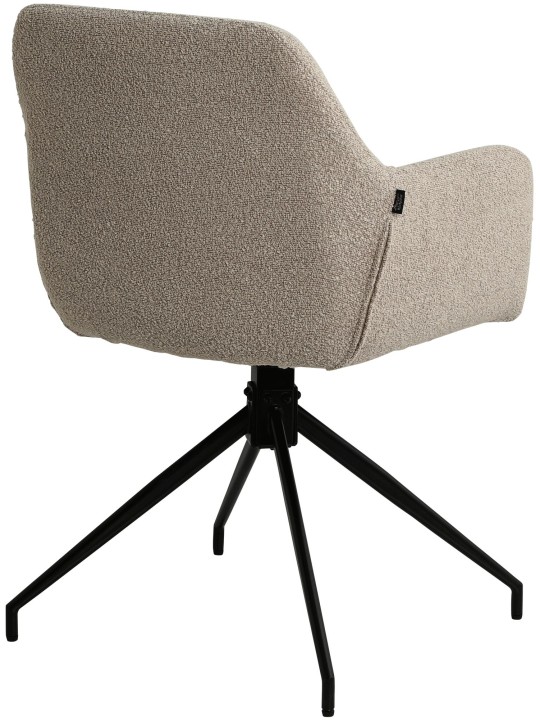 Cadeira da sala de jantar tecido Merlinda Teddy, taupe Cadeira da sala de jantar tecido Merlinda Teddy, taupe