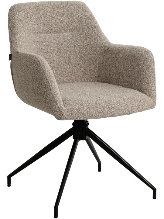 Cadeira da sala de jantar tecido Merlinda Teddy, taupe Cadeira da sala de jantar tecido Merlinda Teddy, taupe