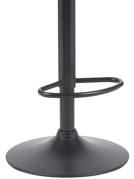 Banqueta alta Beverley B couro sintético, nogueira/preto