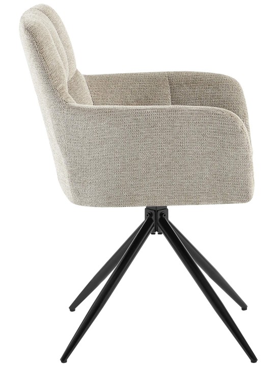 Cadeira da sala de jantar tecido Jonah, taupe