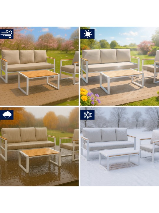 Grupo de assentos Rodiesa, branco