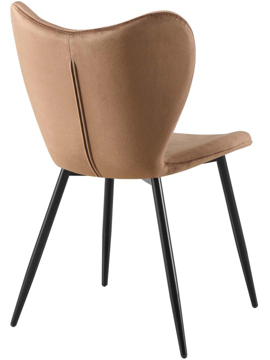 Cadeira da sala de jantar Maika veludo, castanho Cadeira da sala de jantar Maika veludo, castanho