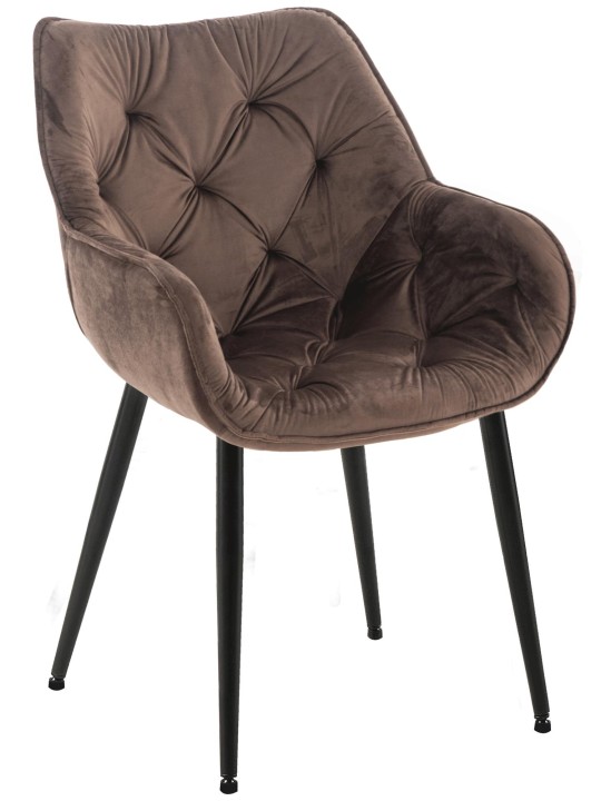 Cadeira Tanna veludo, castanho Cadeira Tanna veludo, castanho