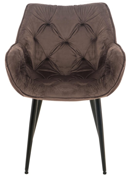 Cadeira Tanna veludo, castanho Cadeira Tanna veludo, castanho
