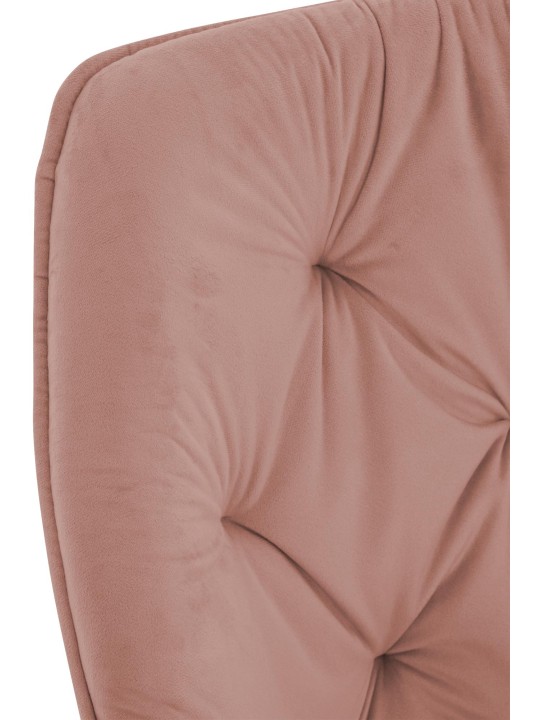 Conjunto de 2 cadeiras Tanna veludo, rosa