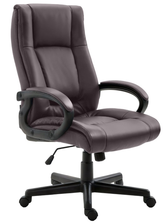 Cadeira de escritório XL Sparta pele sintética, castanho