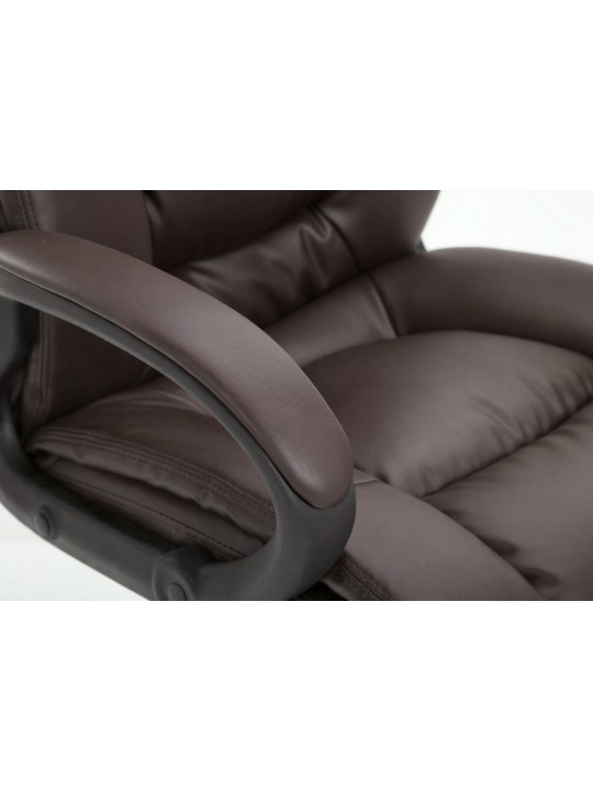 Cadeira de escritório XL Sparta pele sintética, castanho