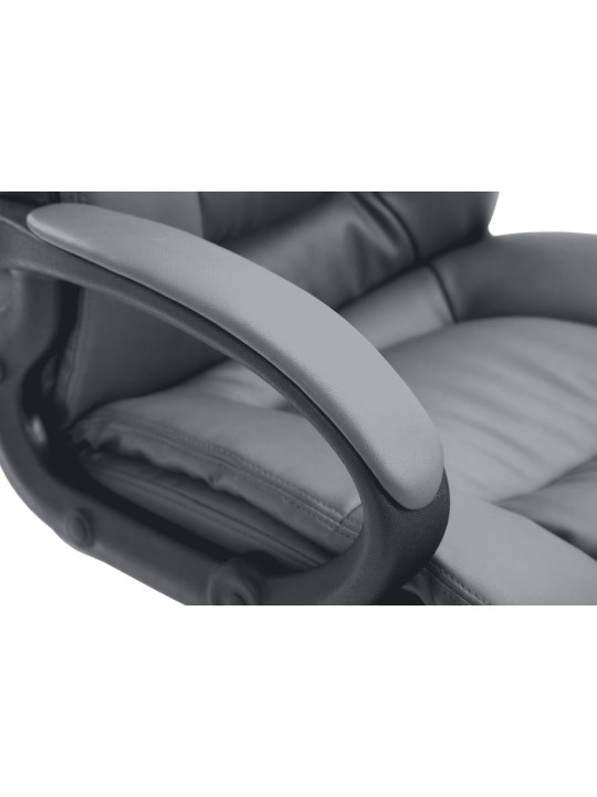 Cadeira de escritório XL Sparta pele sintética, cinza