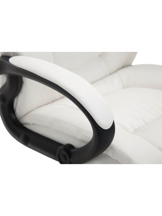 Cadeira de escritório XL Sparta pele sintética, branco