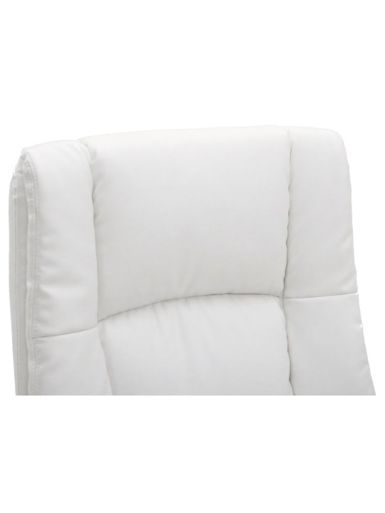 Cadeira de escritório XL Sparta pele sintética, branco