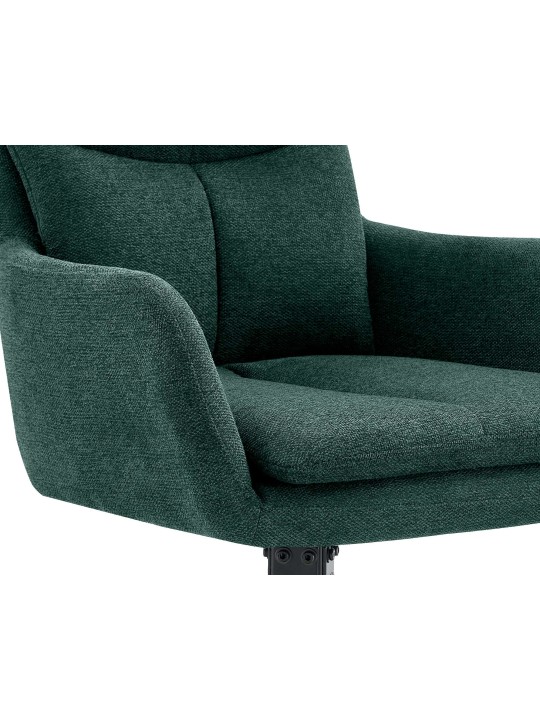 Conjunto de 2 cadeiras de jantar em tecido Somers, verde