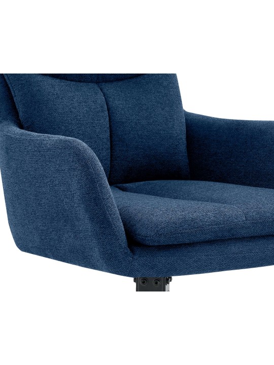 Conjunto de 2 cadeiras de jantar em tecido Somers, azul Conjunto de 2 cadeiras de jantar em tecido Somers, azul