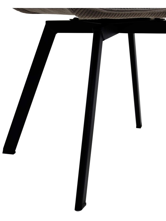 Cadeira da sala de jantar Jordi Cord, castanho Cadeira da sala de jantar Jordi Cord, castanho