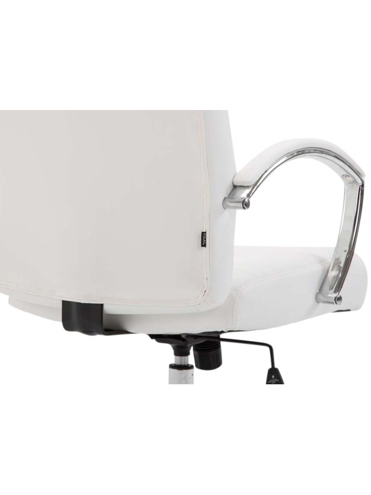 Cadeira de escritório Valais em couro sintético, branco
