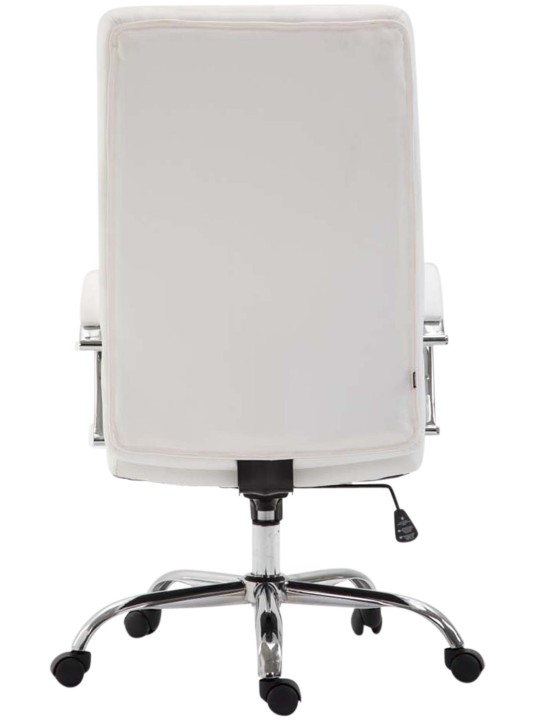 Cadeira de escritório Valais em couro sintético, branco