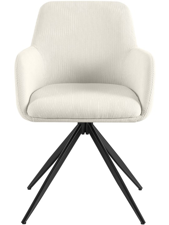 Cadeira de jantar Olema Cord, creme