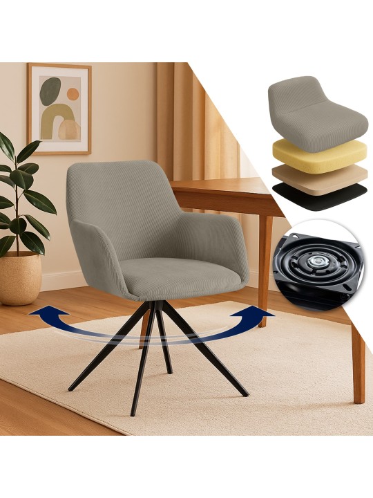 Cadeira de jantar Olema Cord, taupe