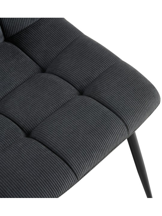 Conjunto de 2 cadeiras de jantar Til Cord, preto Conjunto de 2 cadeiras de jantar Til Cord, preto