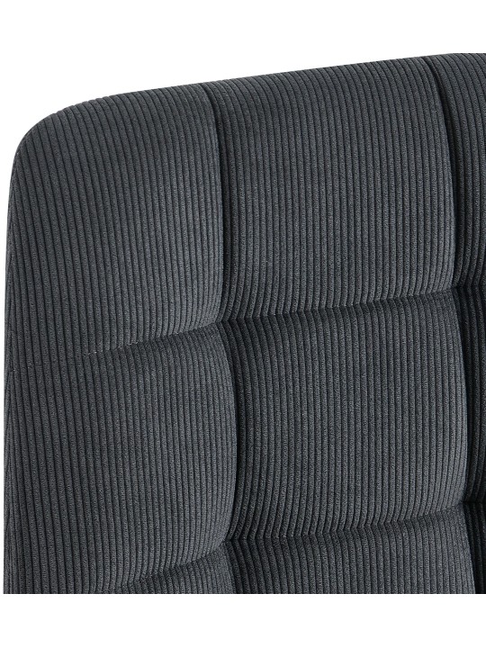 Conjunto de 4 cadeiras para sala de jantar Tilde Cord, preto