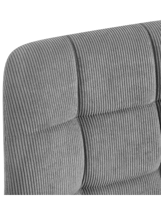 Conjunto de 4 cadeiras para sala de jantar Tilde Cord, cinza