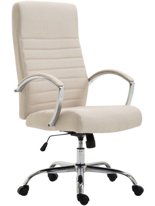 Cadeira de escritório tecido Valais, creme