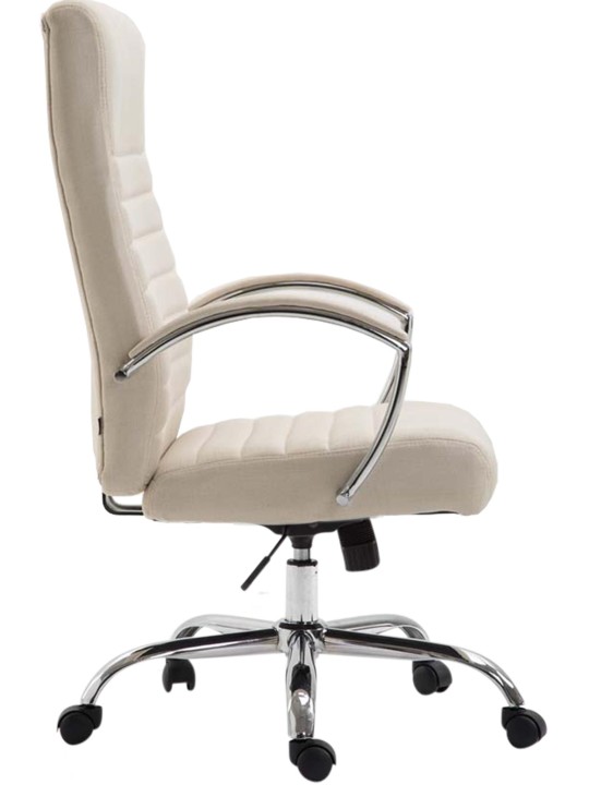 Cadeira de escritório tecido Valais, creme