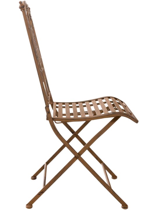 Conjunto de 2 cadeiras Sibell, castanho antigo