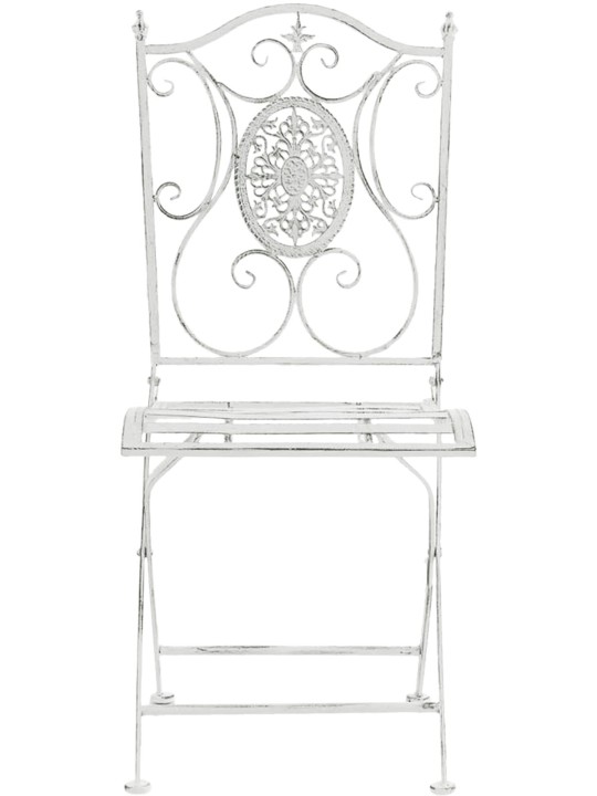 Conjunto de 2 cadeiras Sibell, branco antigo