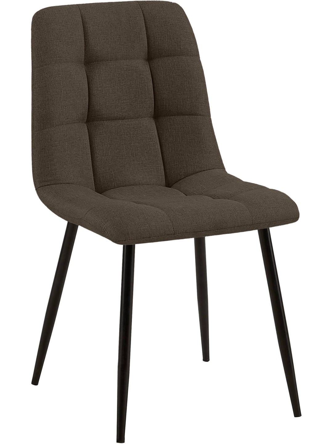 Cadeira de sala de jantar tecido Tilde, castanho