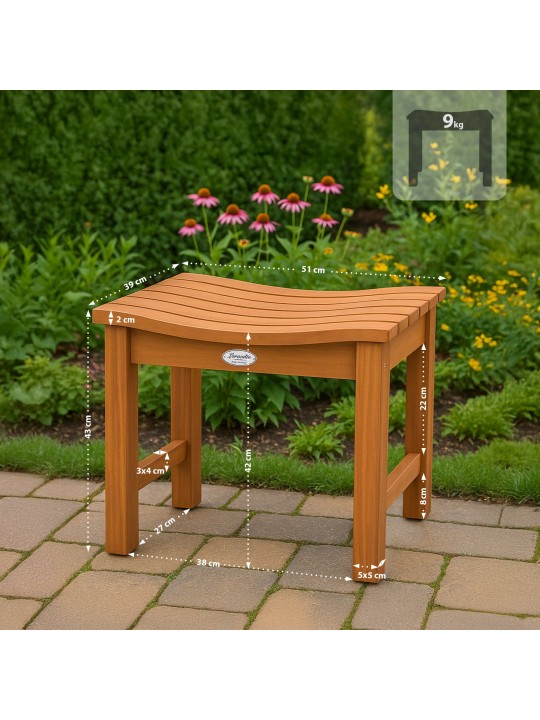 Banqueta Bibury, teca