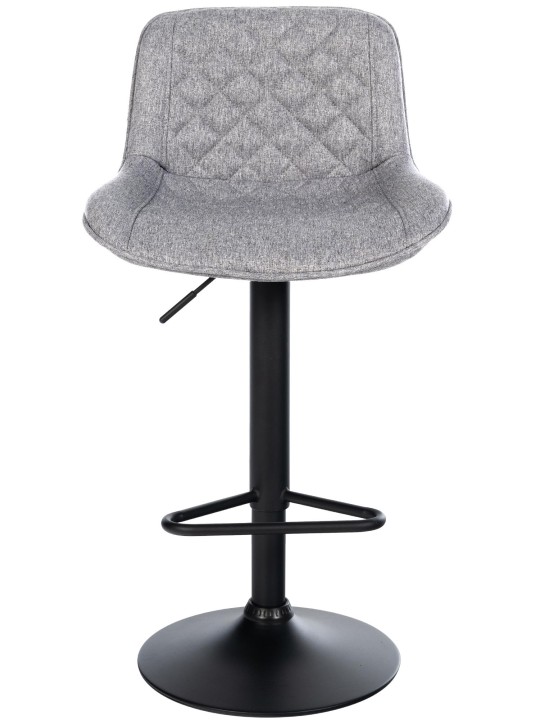 Conjunto de 2 bancos altos em tecido Kasson, cinza Conjunto de 2 bancos altos em tecido Kasson, cinza