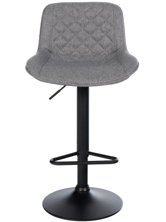 Conjunto de 2 bancos altos em tecido Kasson, cinza escuro Conjunto de 2 bancos altos em tecido Kasson, cinza escuro