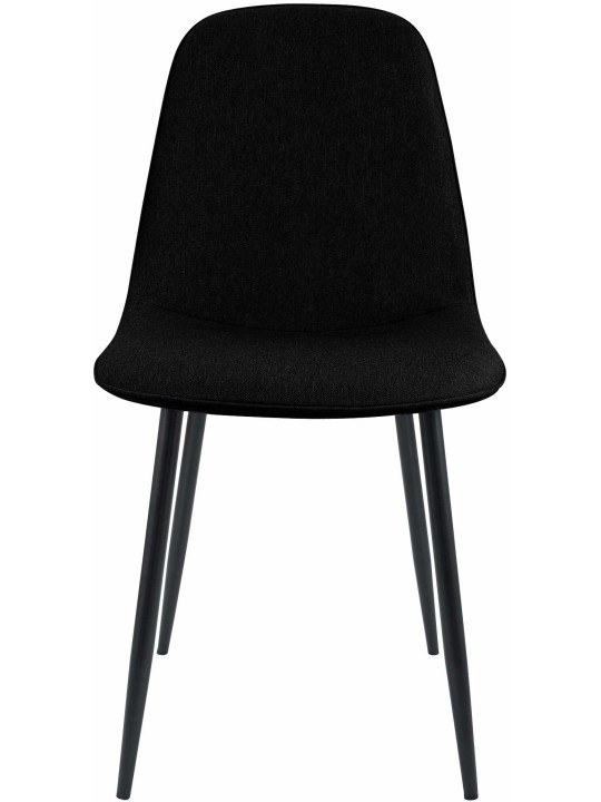 Cadeira da sala de jantar tecido Maryam, preto Cadeira da sala de jantar tecido Maryam, preto